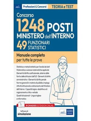 cover image of [EBOOK] Concorso RIPAM-49 Funzionari statistici Ministero dell'Interno